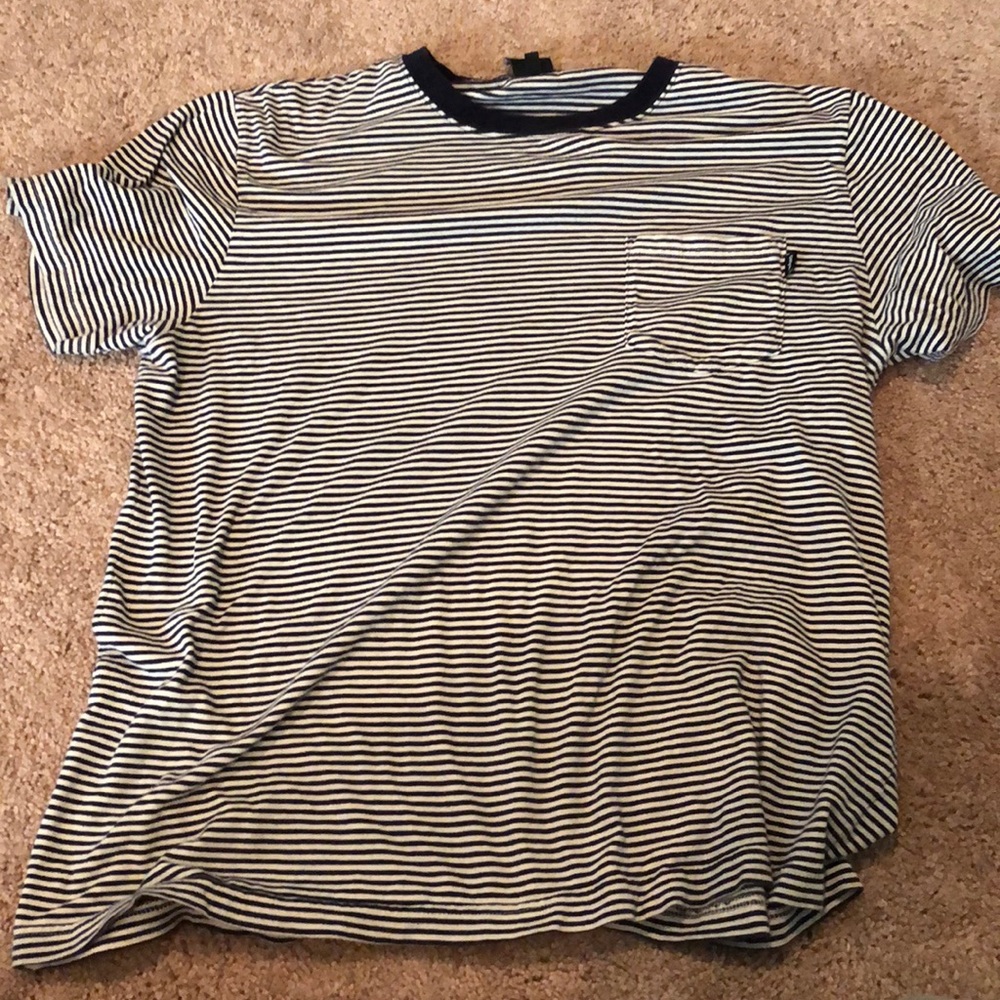 Only Ny Striped Pocket Tee
